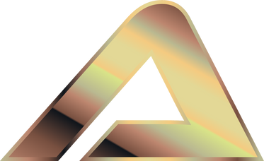 Golden metallic, sport font, alphabet A